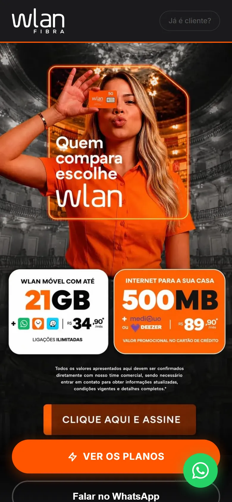Lead direto para WhatsApp